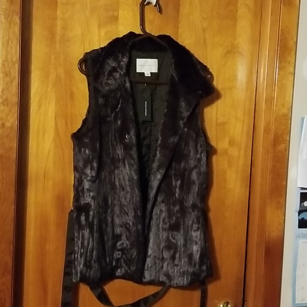 Banana Republic Faux Fur Vest